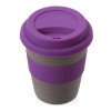 Стакан с силиконовой крышкой "Cafe", фиолетовый
