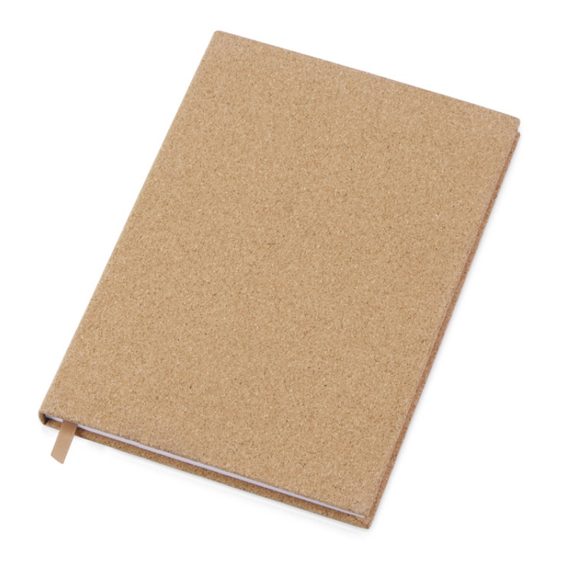 Блокнот из пробки А5 "Passiflora", твердая обложка, 80 листов 80 гр/м2 переработанной белой бумаги,