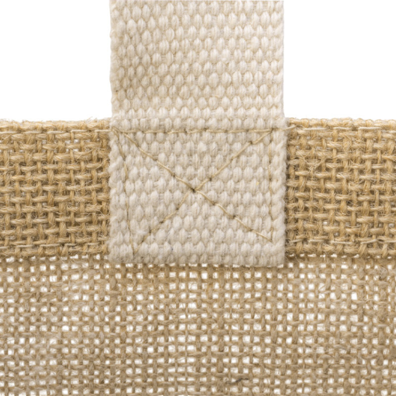 Сумка Jute джутовая с широким дном, натуральный