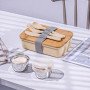 Ланчбокс Lunch с крышкой, бежевый