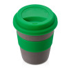 Стакан с силиконовой крышкой "Cafe", зеленый