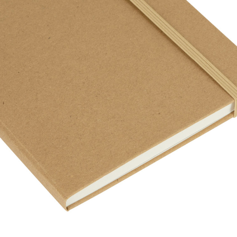 Блокнот "Sevilia Hard", твердая обложка из крафта A5, 80 листов, крафтовый/бежевый