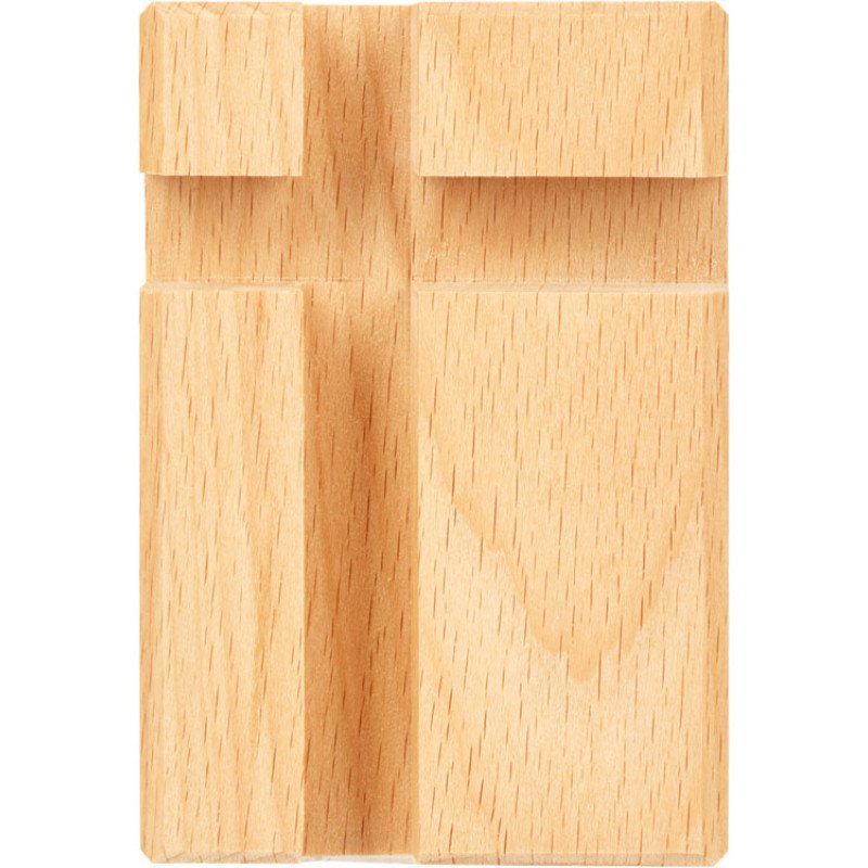 Подставка для телефона и планшета деревянная из массива бука №2 "флагман"