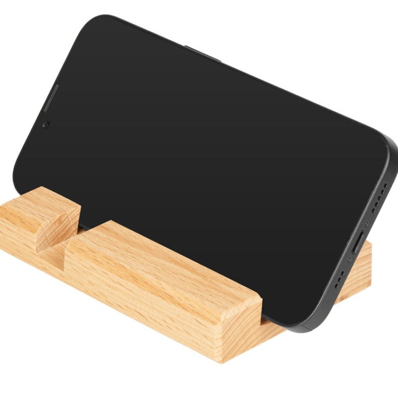 Подставка для телефона и планшета деревянная из массива бука №2 "флагман"