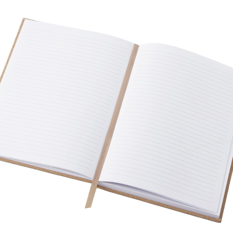 Блокнот из пробки А5 "Passiflora", твердая обложка, 80 листов 80 гр/м2 переработанной белой бумаги,