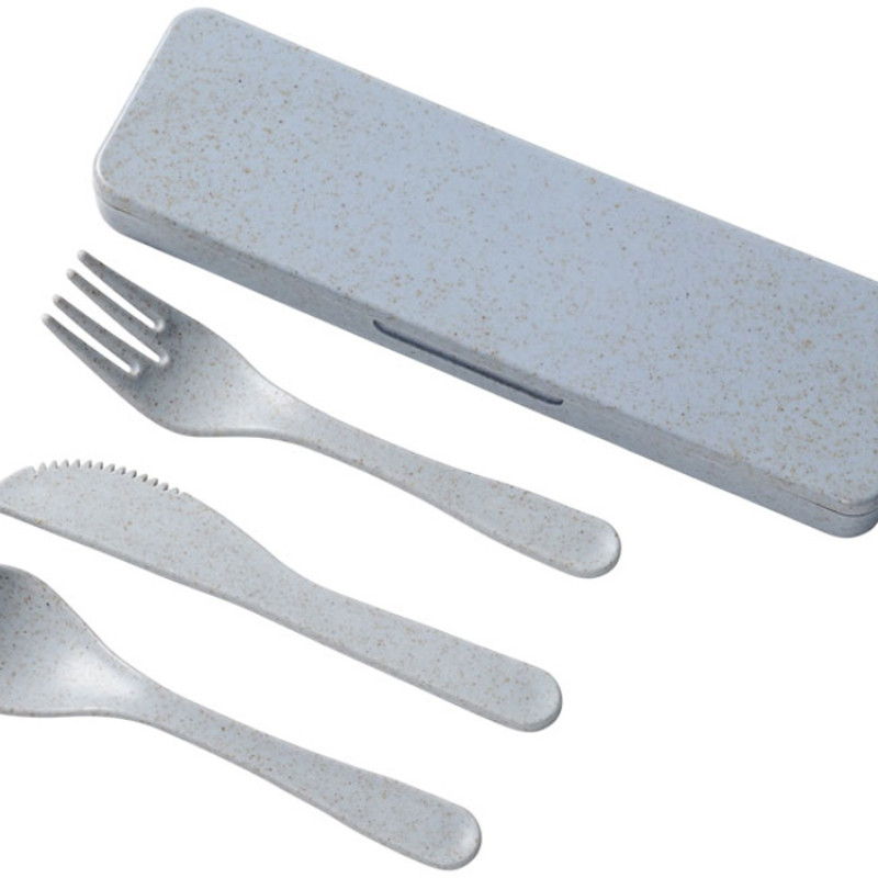 Набор столовых приборов Bamberg из бамбукового волокна, серый