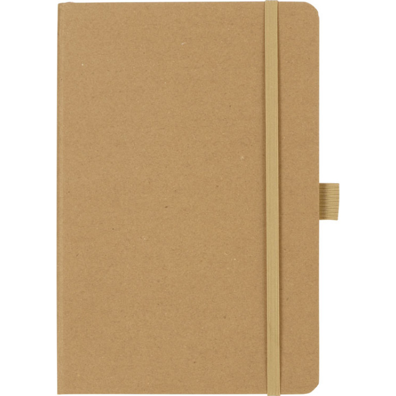 Блокнот "Sevilia Hard", твердая обложка из крафта A5, 80 листов, крафтовый/бежевый