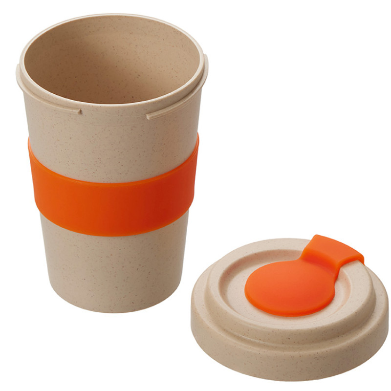 Стакан из пшеничного волокна «Flava», оранжевый 021C