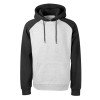 Толстовка с капюшоном «Dublin» мужская, черный/серый меланж