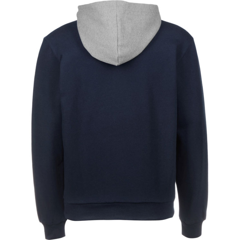 Толстовка с капюшоном "Amsterdam" мужская, темно-синий/серый меланж