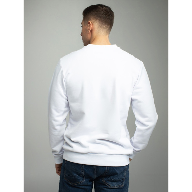 Толстовка втачной рукав. Модель 1 (Футер петлевой) (Размер 46-176, Цвет Белый)