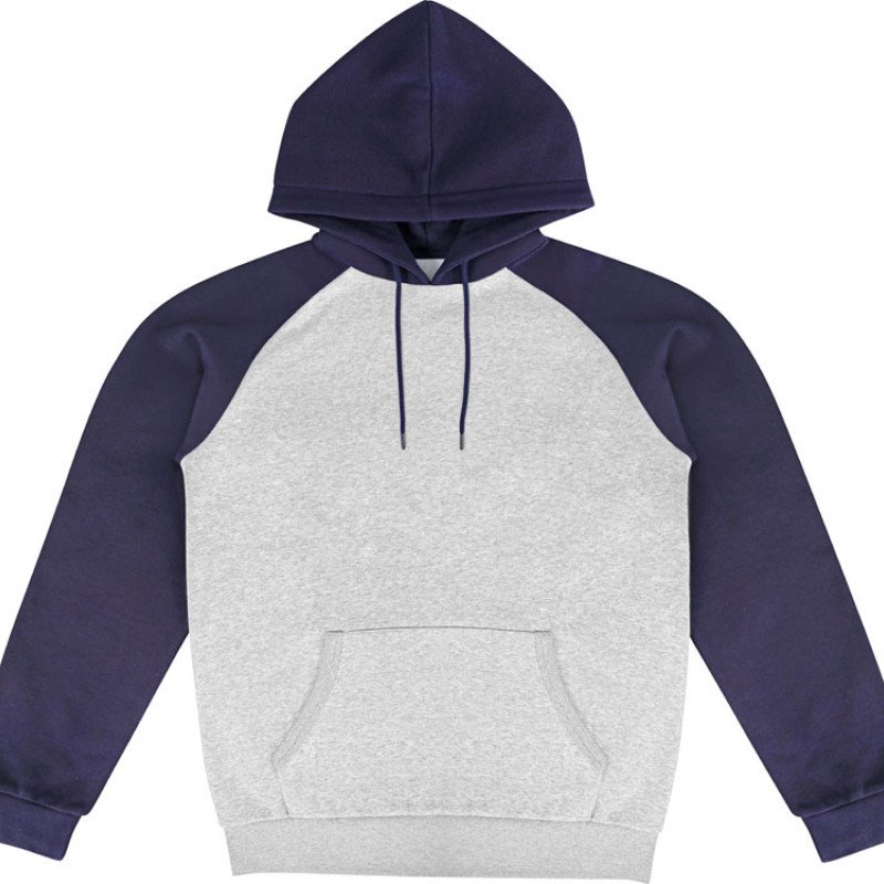 Толстовка с капюшоном «Dublin» мужская, темно-синий/серый меланж