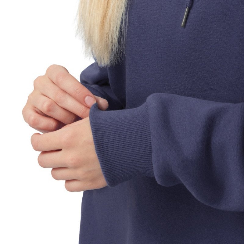 Толстовка с капюшоном оверсайз «Lisbon» унисекс, темно-синий