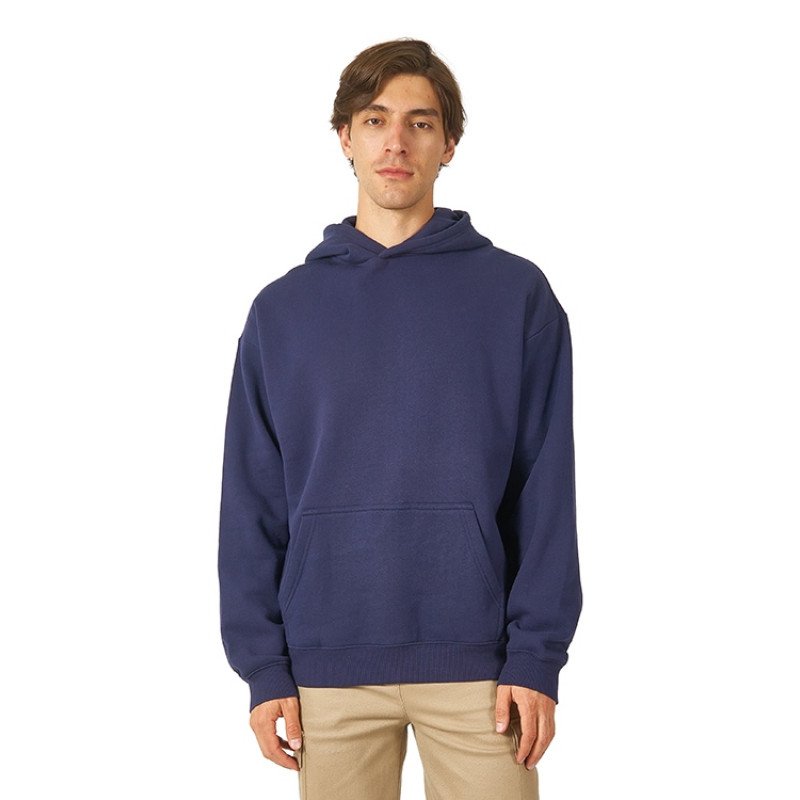 Толстовка с капюшоном оверсайз «Berlin» унисекс, темно-синий