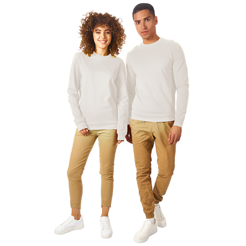 Свитшот "Motion" унисекс с начесом, белый