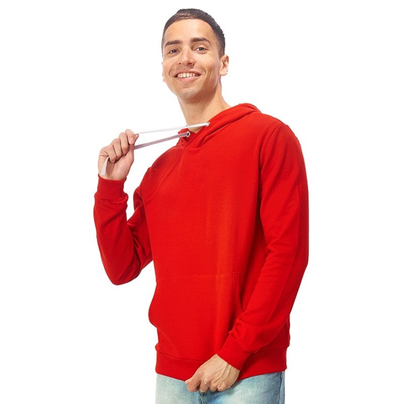 Толстовка унисекс "Stream" с капюшоном, красный