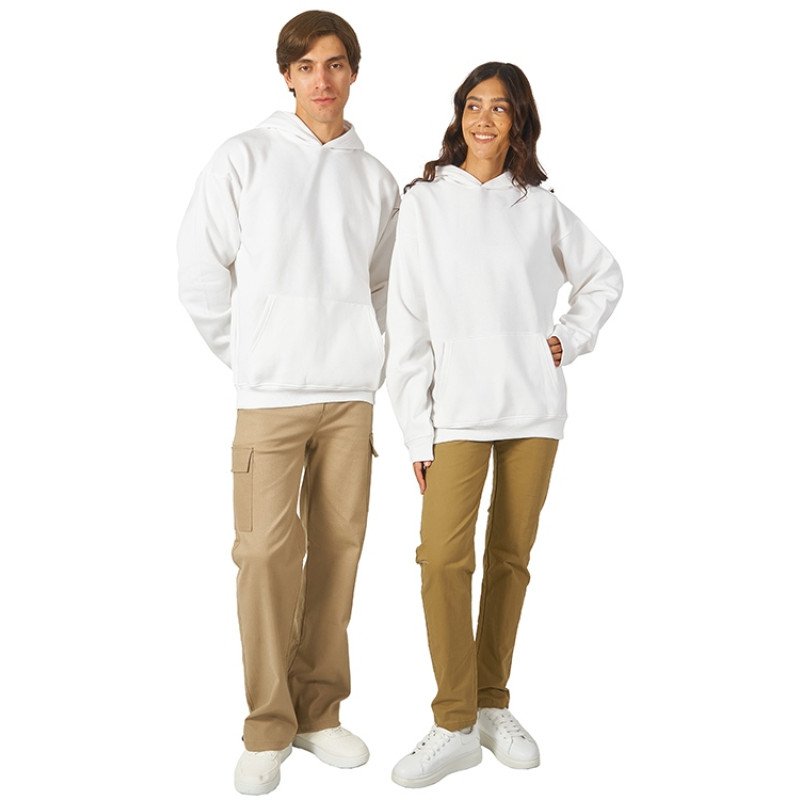 Толстовка с капюшоном оверсайз «Berlin» унисекс, белый