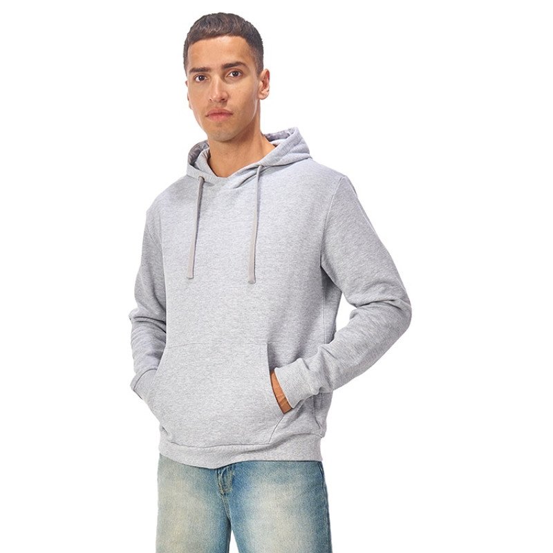 Толстовка унисекс "Stream" с капюшоном, серый меланж