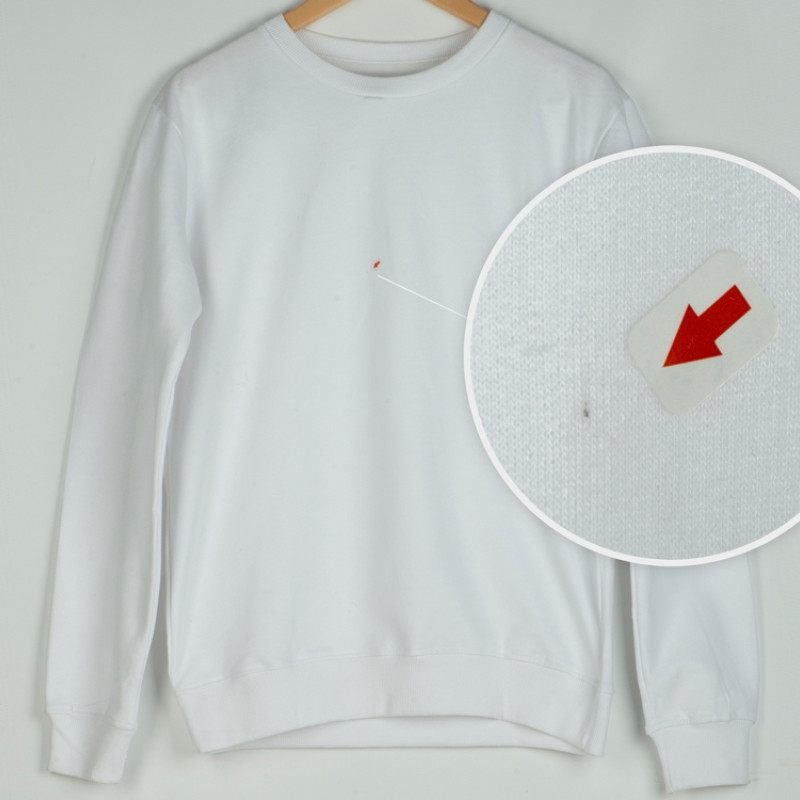 Свитшот "Motion" унисекс с начесом, белый