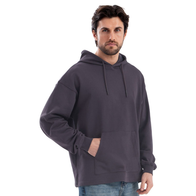 Худи оверсайз «Alpha.01» унисекс, темно-серый