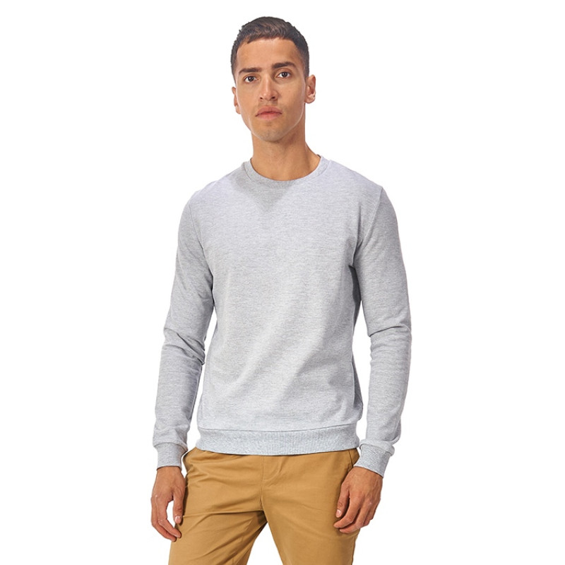 Свитшот "Motion" унисекс с начесом, серый меланж