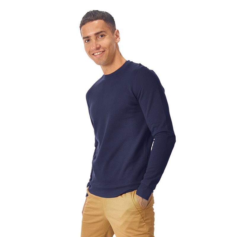 Свитшот "Motion" унисекс с начесом, нэви