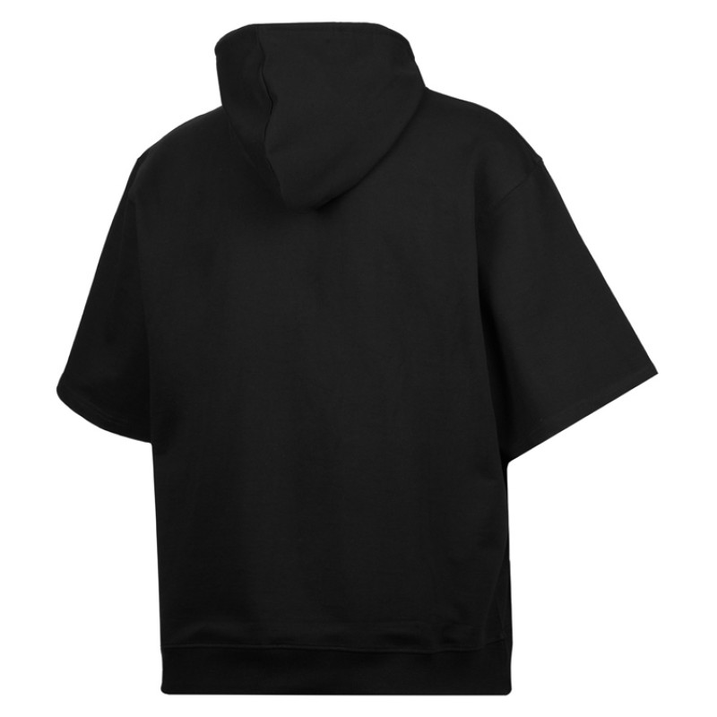 Худи оверсайз с коротким рукавом «Warsaw» унисекс, черный Худи оверсайз с коротким рукавом «Warsaw» унисекс, черный