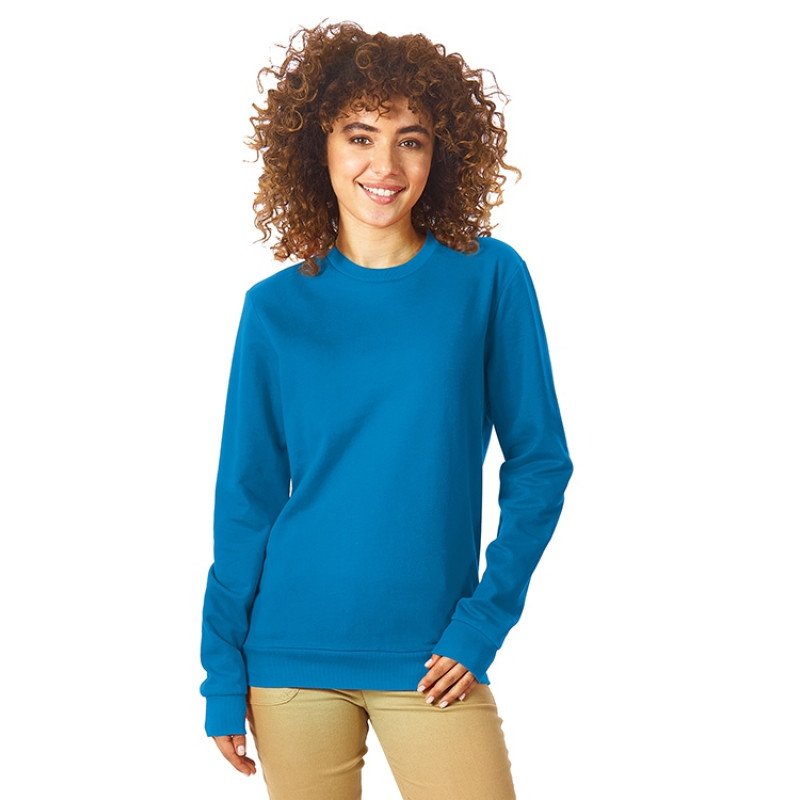 Свитшот "Motion" унисекс с начесом, голубой