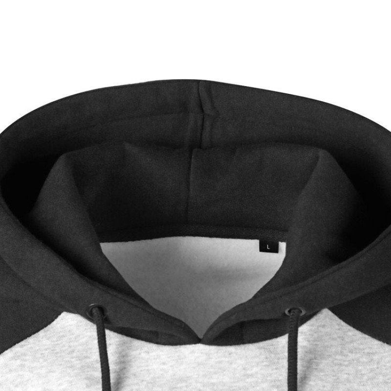 Толстовка с капюшоном «Dublin» мужская, черный/серый меланж