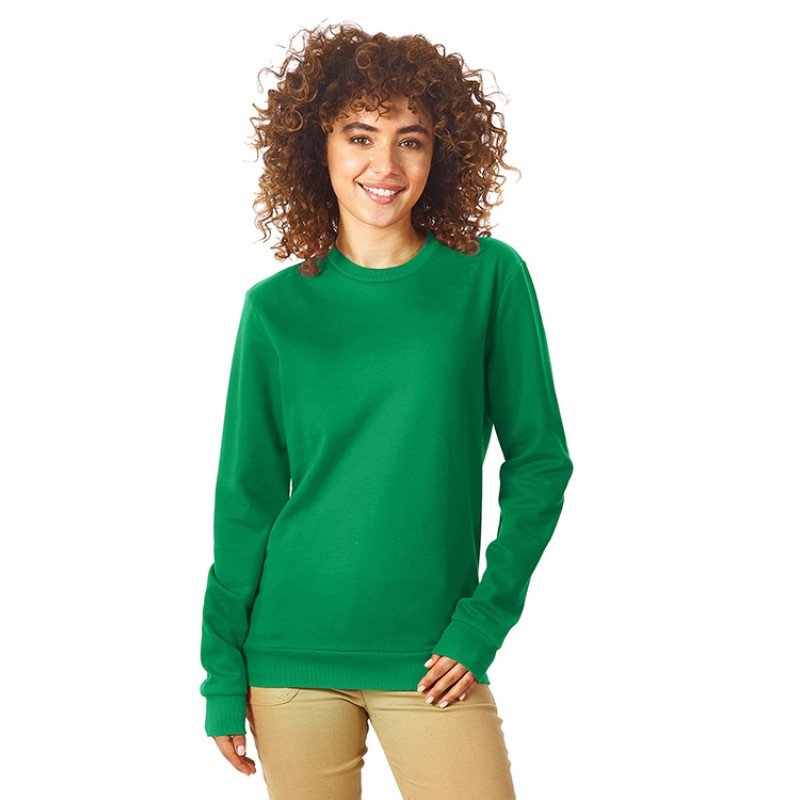 Свитшот "Motion" унисекс с начесом, зелёный