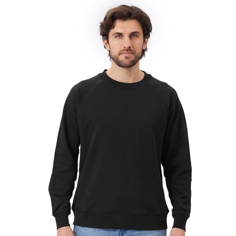 Свитшот оверсайз с рукавом реглан «Belgrade», унисекс, черный