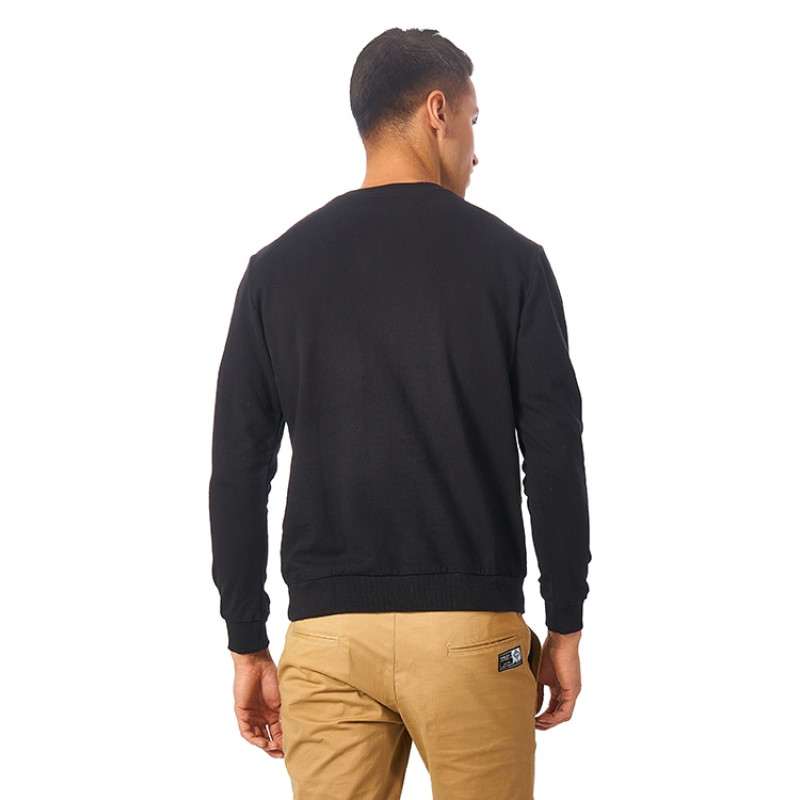 Свитшот "Motion" унисекс с начесом, черный