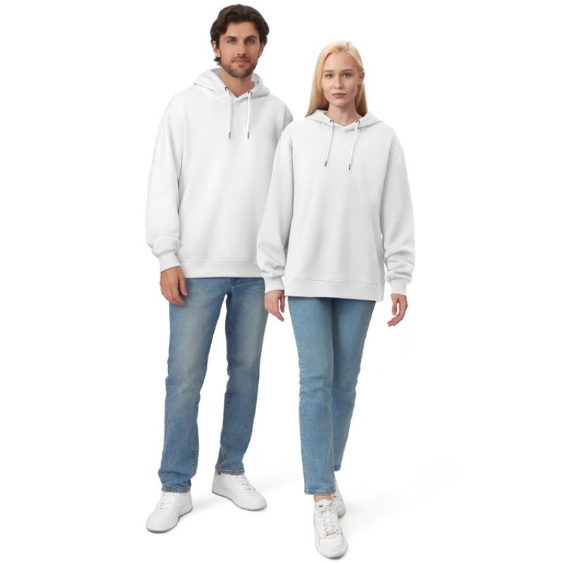 Толстовка с капюшоном оверсайз «Lisbon» унисекс, белый