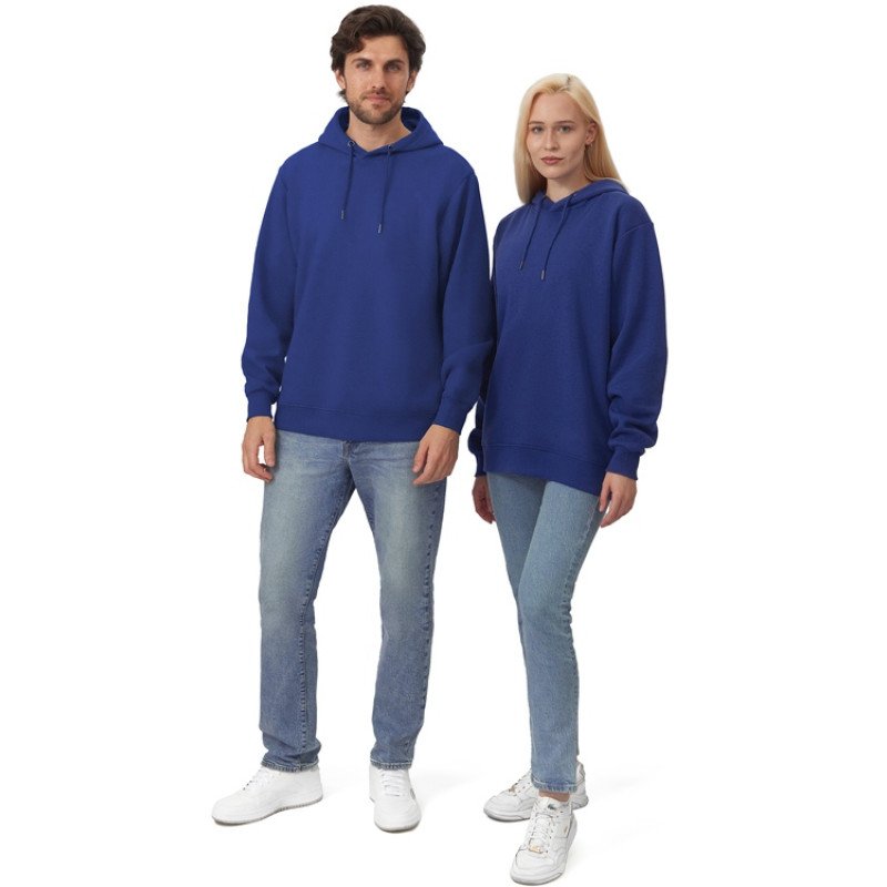 Толстовка с капюшоном оверсайз «Lisbon» унисекс, классический синий