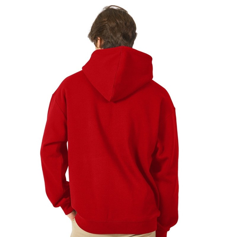 Толстовка с капюшоном оверсайз «Berlin» унисекс, красный