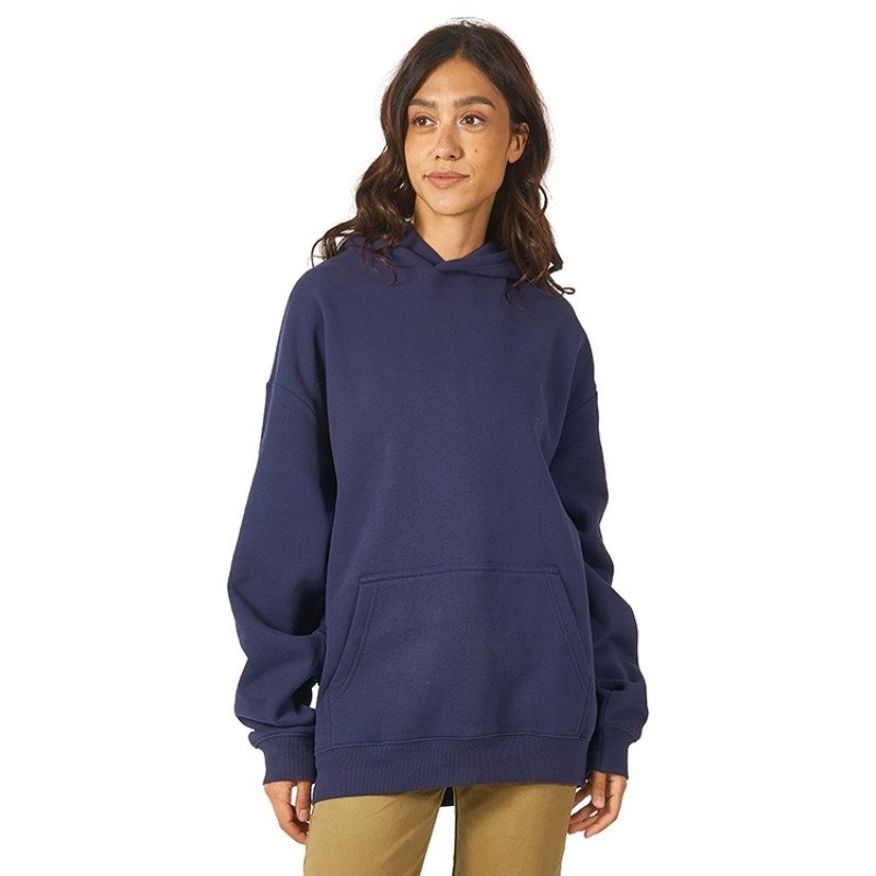 Толстовка с капюшоном оверсайз «Berlin» унисекс, темно-синий