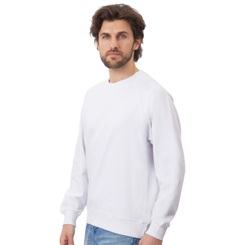 Свитшот оверсайз с рукавом реглан «Belgrade», унисекс, белый