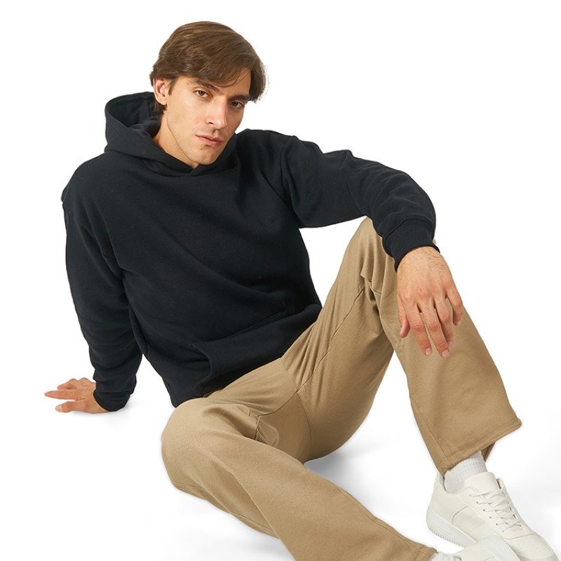 Толстовка с капюшоном оверсайз «Berlin» унисекс, черный