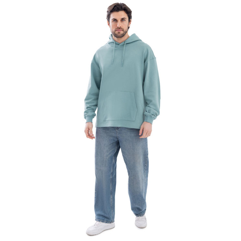 Худи оверсайз «Alpha.01» унисекс, пыльный бирюзовый