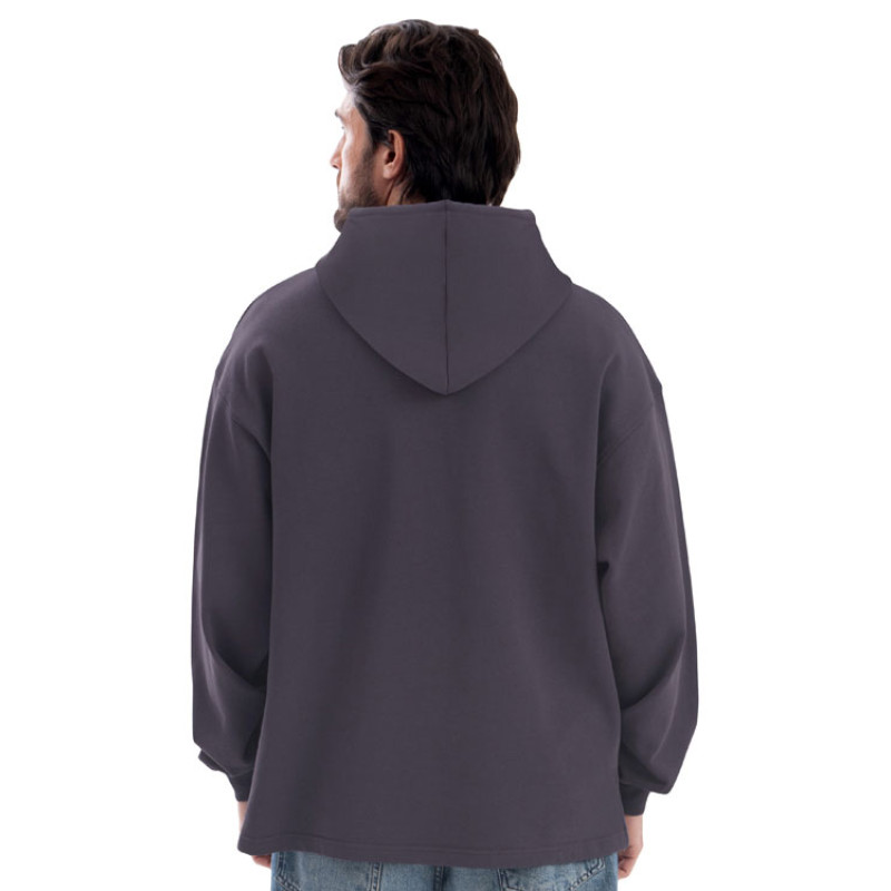 Худи оверсайз «Alpha.01» унисекс, темно-серый