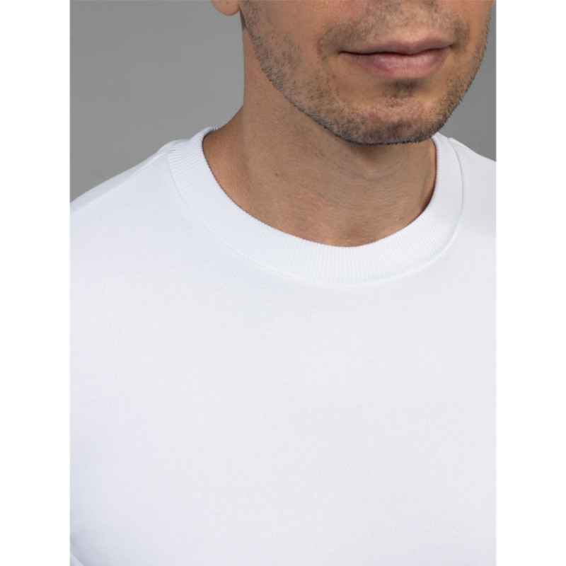 Толстовка втачной рукав. Модель 1 (Футер петлевой) (Размер 46-176, Цвет Белый)