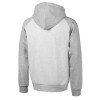 Толстовка с капюшоном «Dublin» мужская, серый меланж/белый меланж
