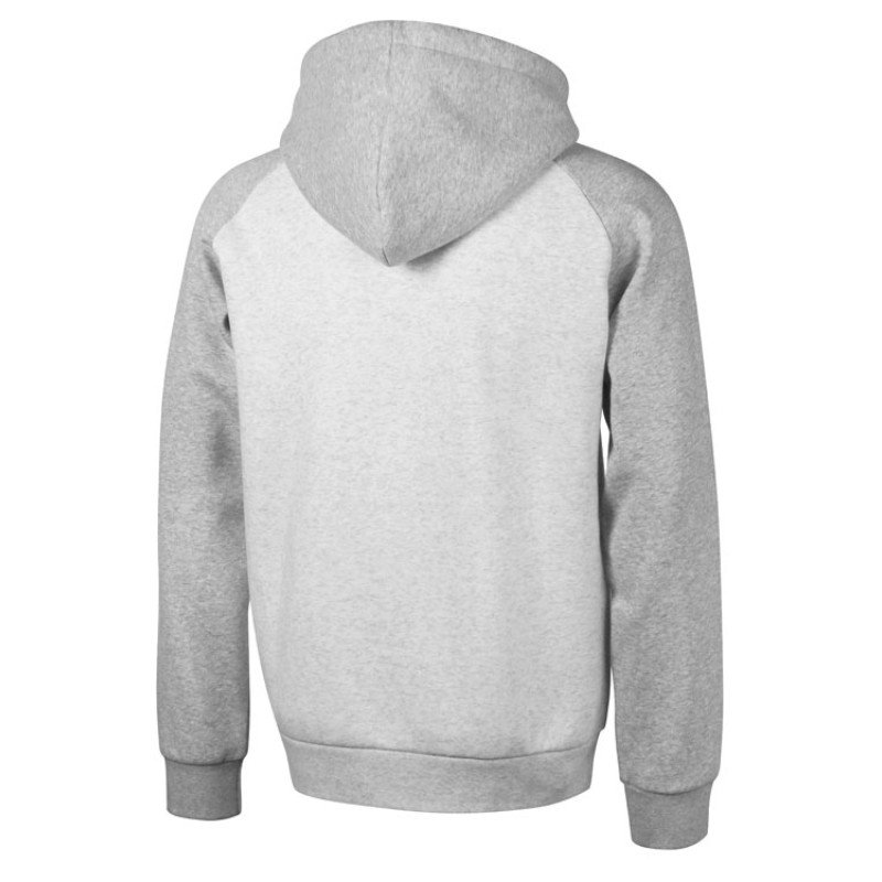 Толстовка с капюшоном «Dublin» мужская, серый меланж/белый меланж