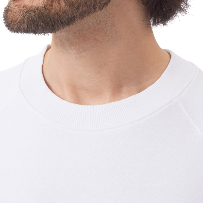 Свитшот оверсайз с рукавом реглан «Belgrade», унисекс, белый