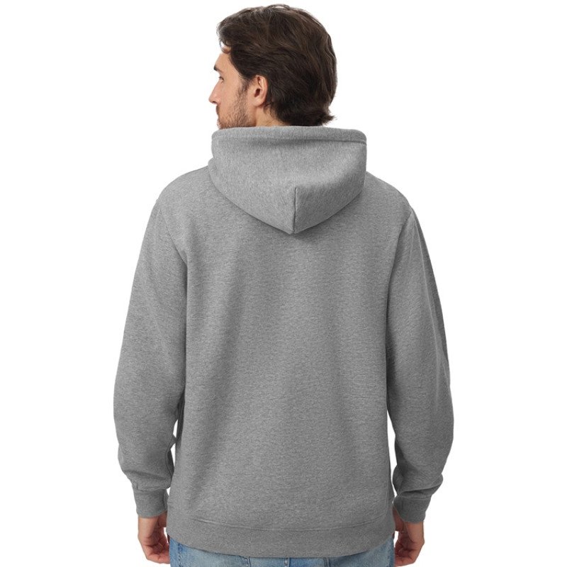 Толстовка с капюшоном оверсайз «Lisbon» унисекс, серый меланж