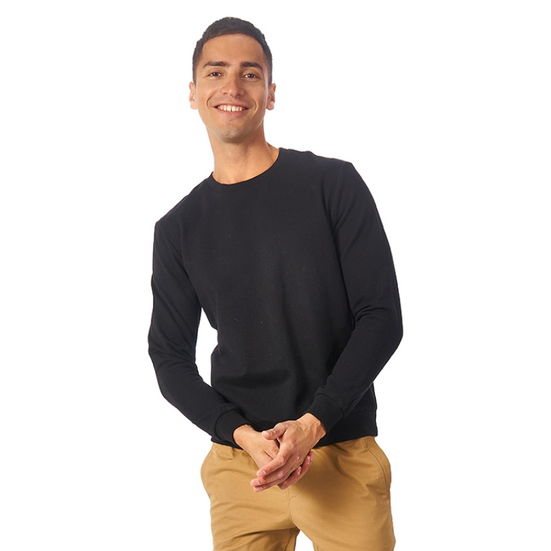 Свитшот "Motion" унисекс с начесом, черный