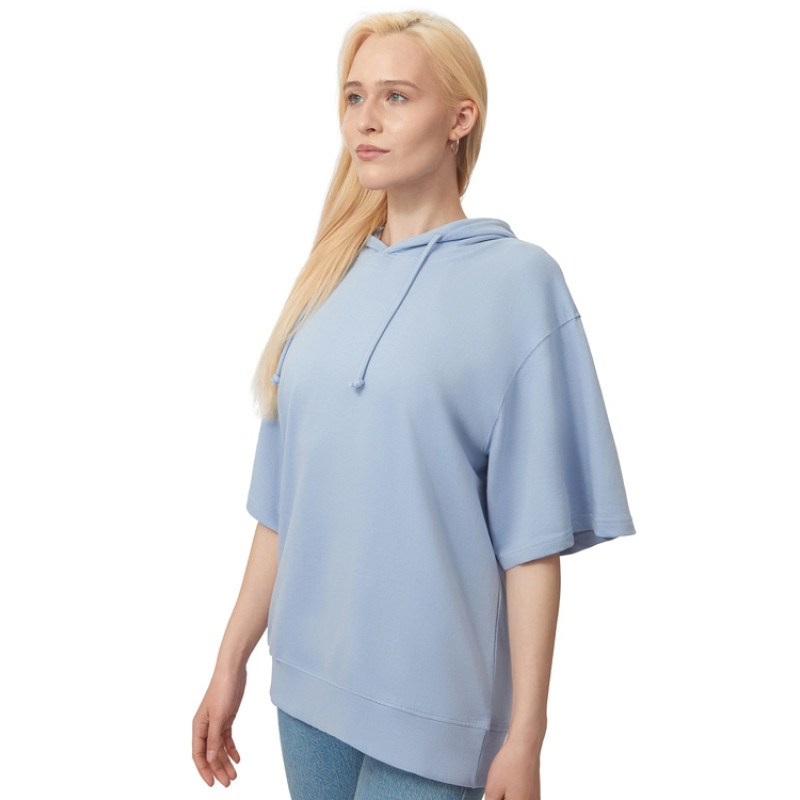 Худи оверсайз с коротким рукавом «Warsaw» унисекс, небесно-голубой Худи оверсайз с коротким рукавом «Warsaw» унисекс, небесно-голубой