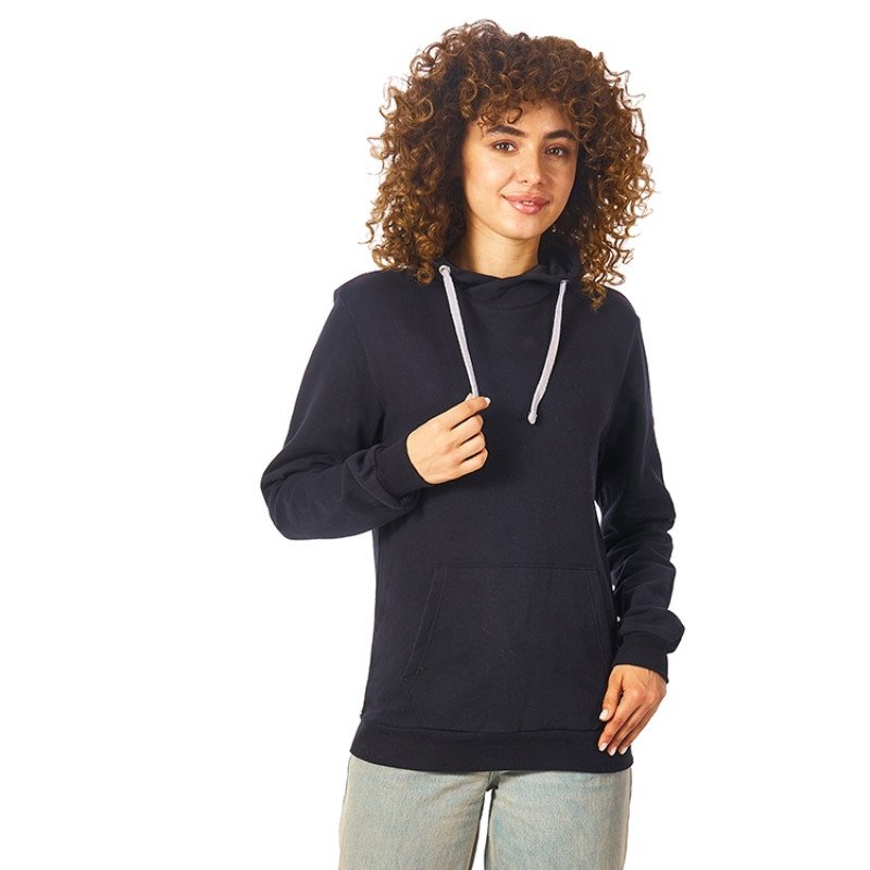 Толстовка унисекс "Stream" с капюшоном, черный