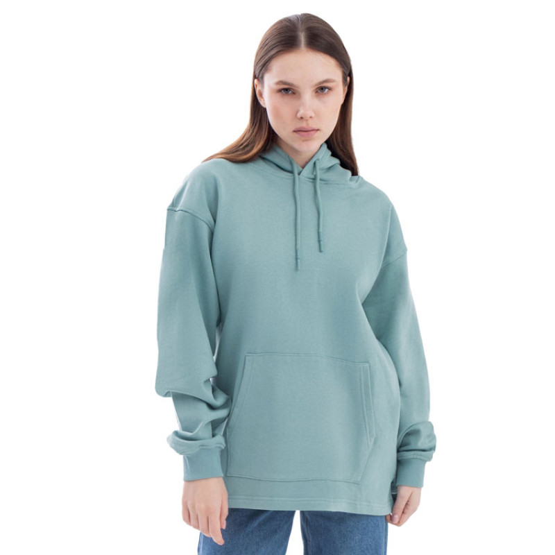 Худи оверсайз «Alpha.01» унисекс, пыльный бирюзовый