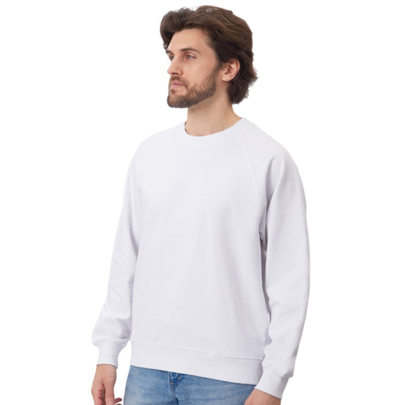 Свитшот оверсайз с рукавом реглан «Belgrade», унисекс, белый